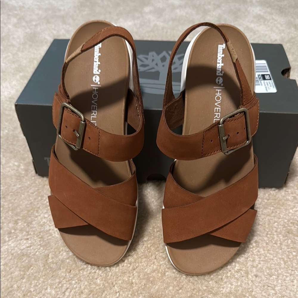 Timberland Women's Wilesport sandal rust nubuck